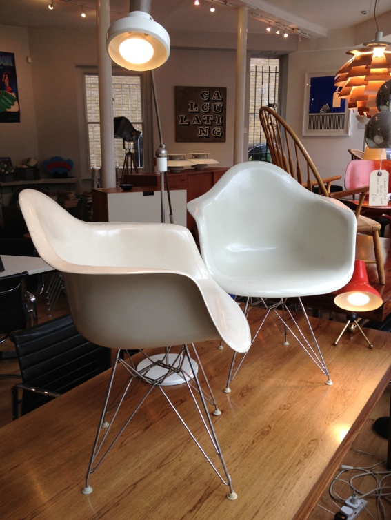 Pair of Eames Shell chairs
