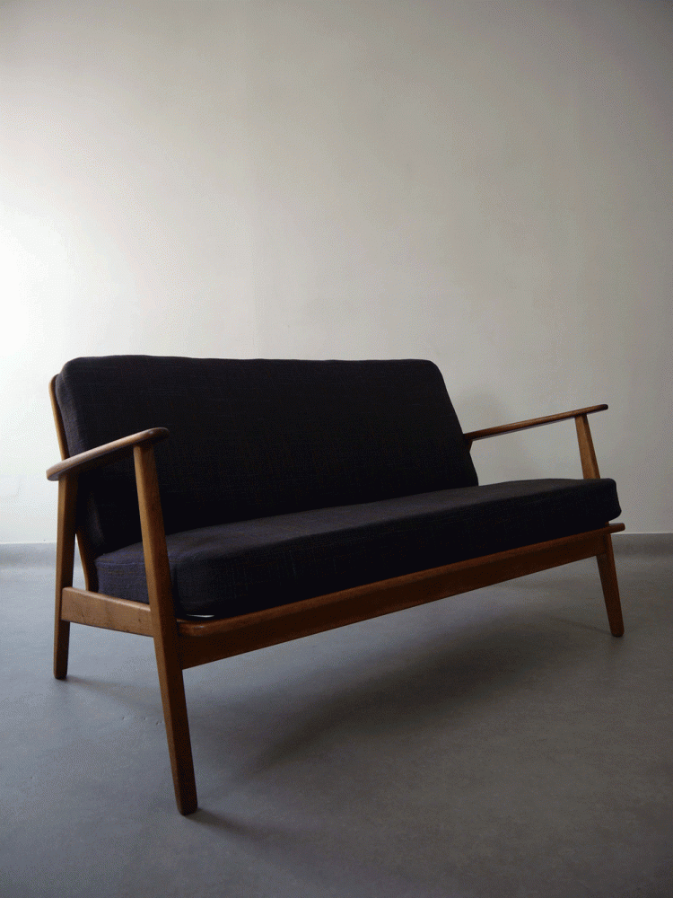 Danish – Cigar Style Two Seat Sofa