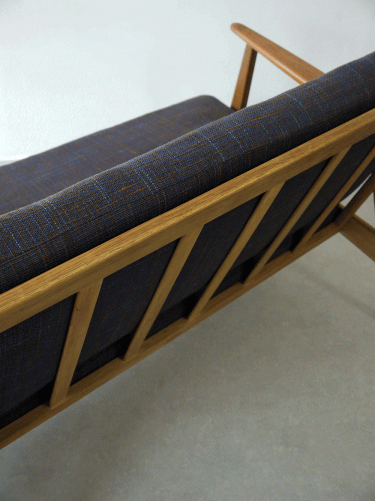 Danish – Cigar Style Two Seat Sofa