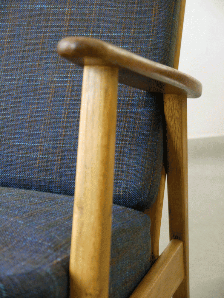 Danish – Cigar Style Two Seat Sofa