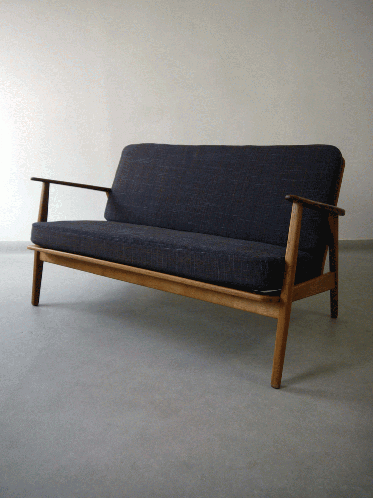 Danish – Cigar Style Two Seat Sofa