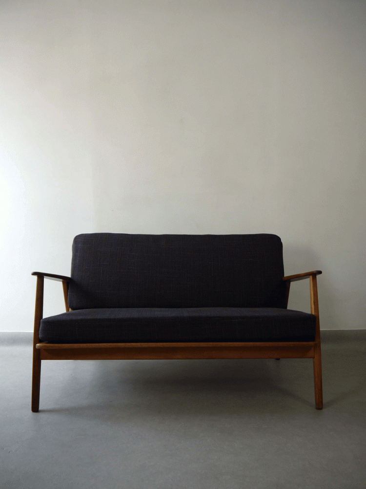 Danish – Cigar Style Two Seat Sofa