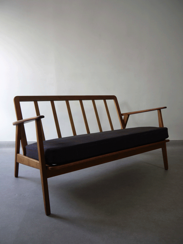 Danish – Cigar Style Two Seat Sofa