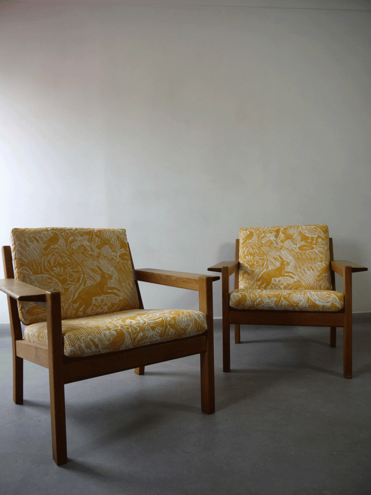 Hans Wegner Style – Pair of Easy Chairs