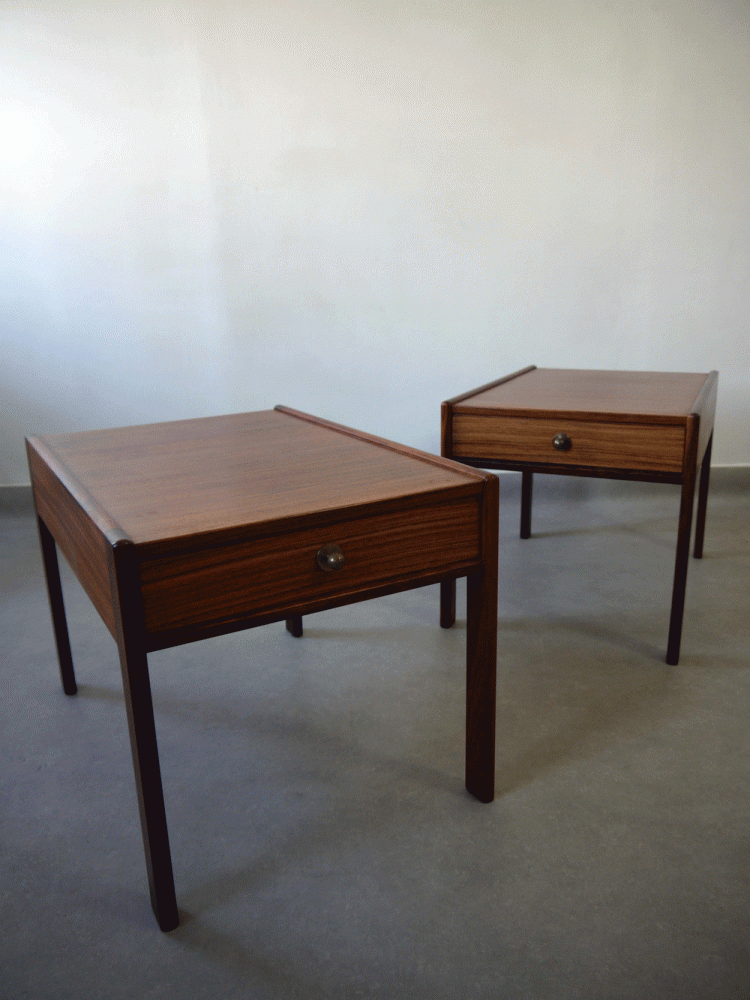 Lammhult Mobler – Rosewood Bedside Drawer Units