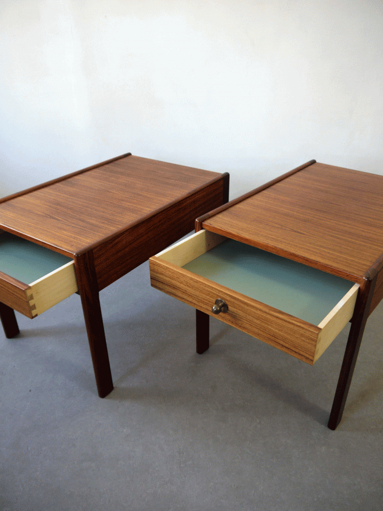 Lammhult Mobler – Rosewood Bedside Drawer Units