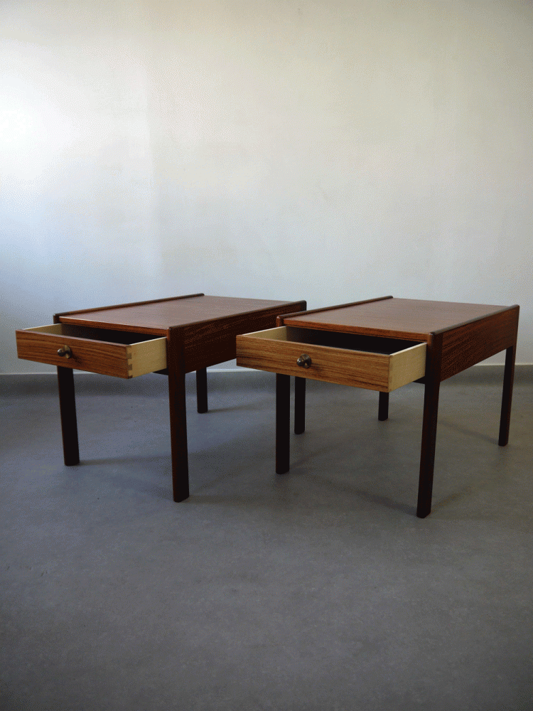 Lammhult Mobler – Rosewood Bedside Drawer Units