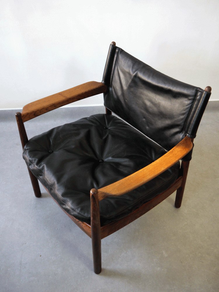 Gunner Mystrand – Rosewood and Leather Easy Chair