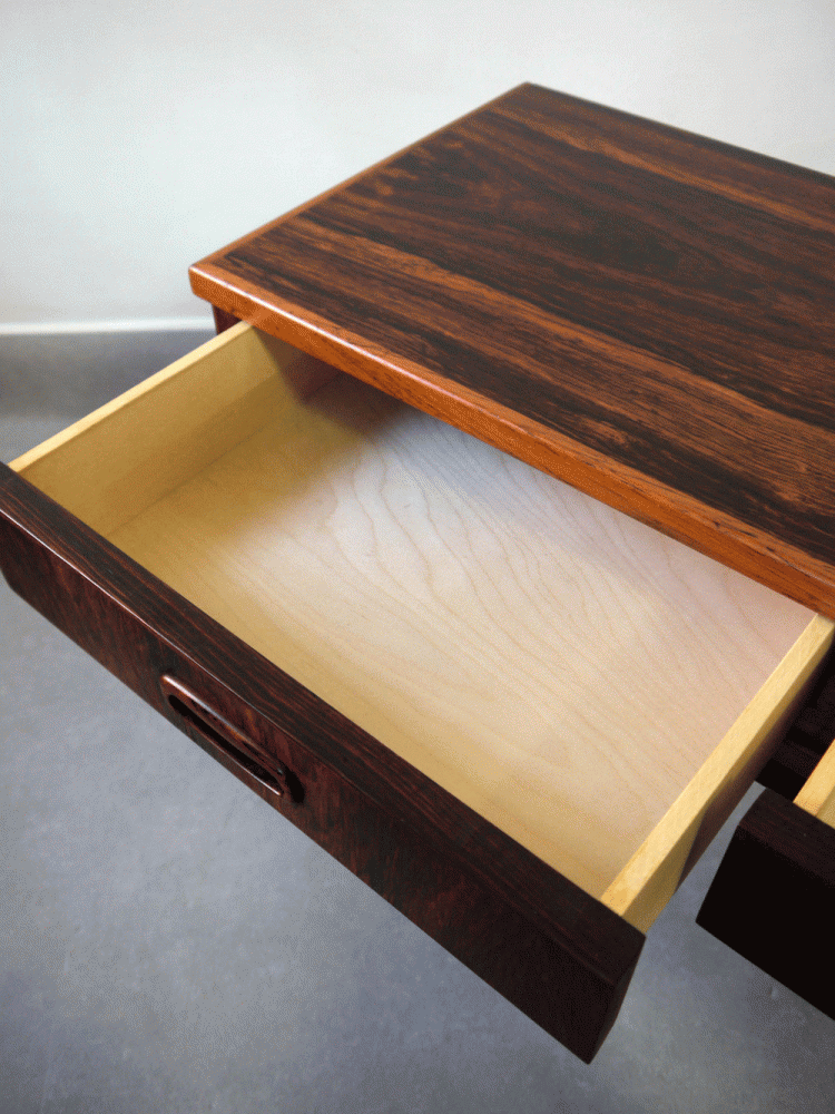 Danish – Rosewood Low Console Drawer Unit