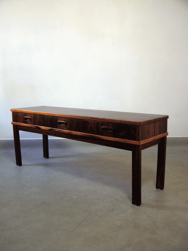 Danish – Rosewood Low Console Drawer Unit