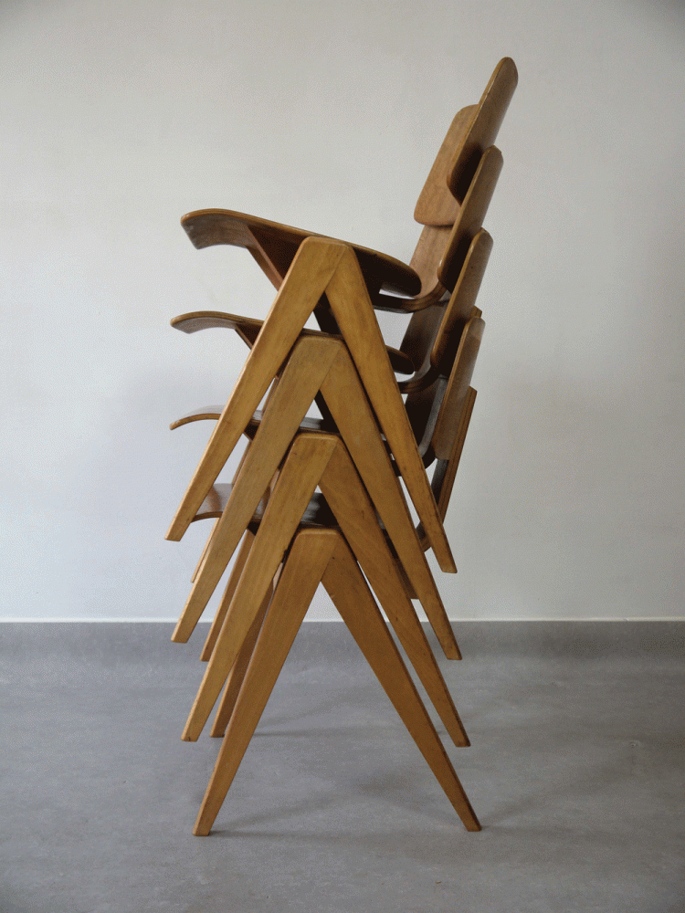 Robin Day – Set of Four Hillestak Chairs