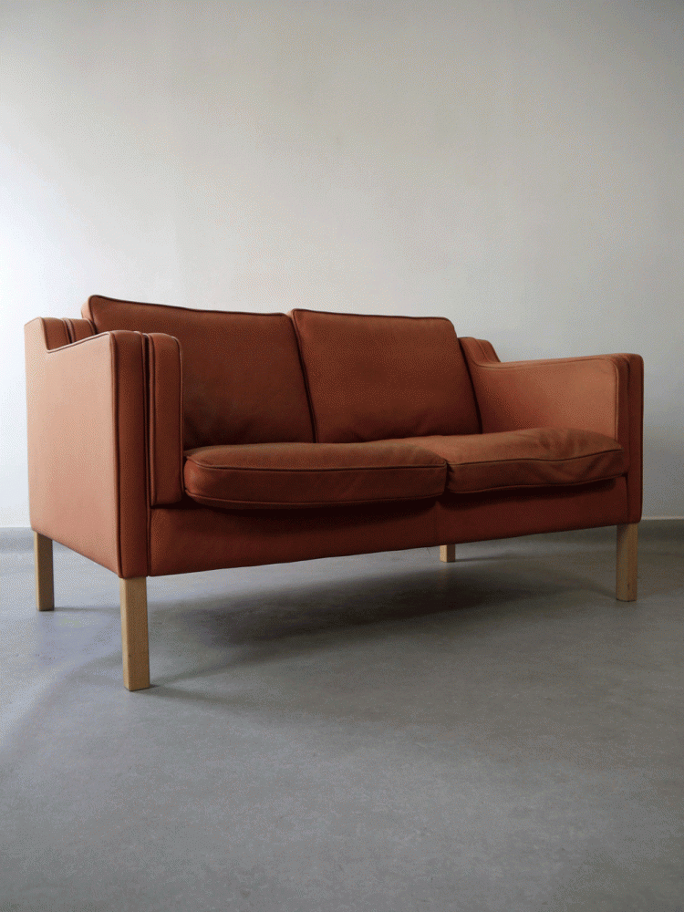 Stouby – Light Tan Two Seat Sofa