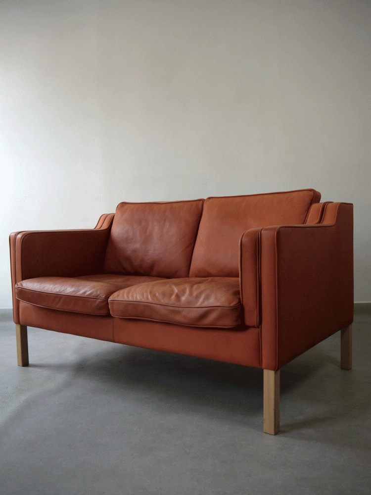Stouby – Light Tan Two Seat Sofa