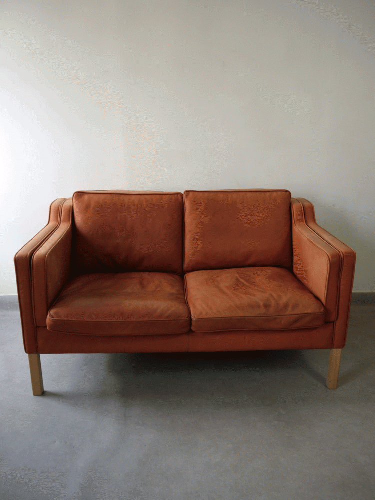 Stouby – Light Tan Two Seat Sofa