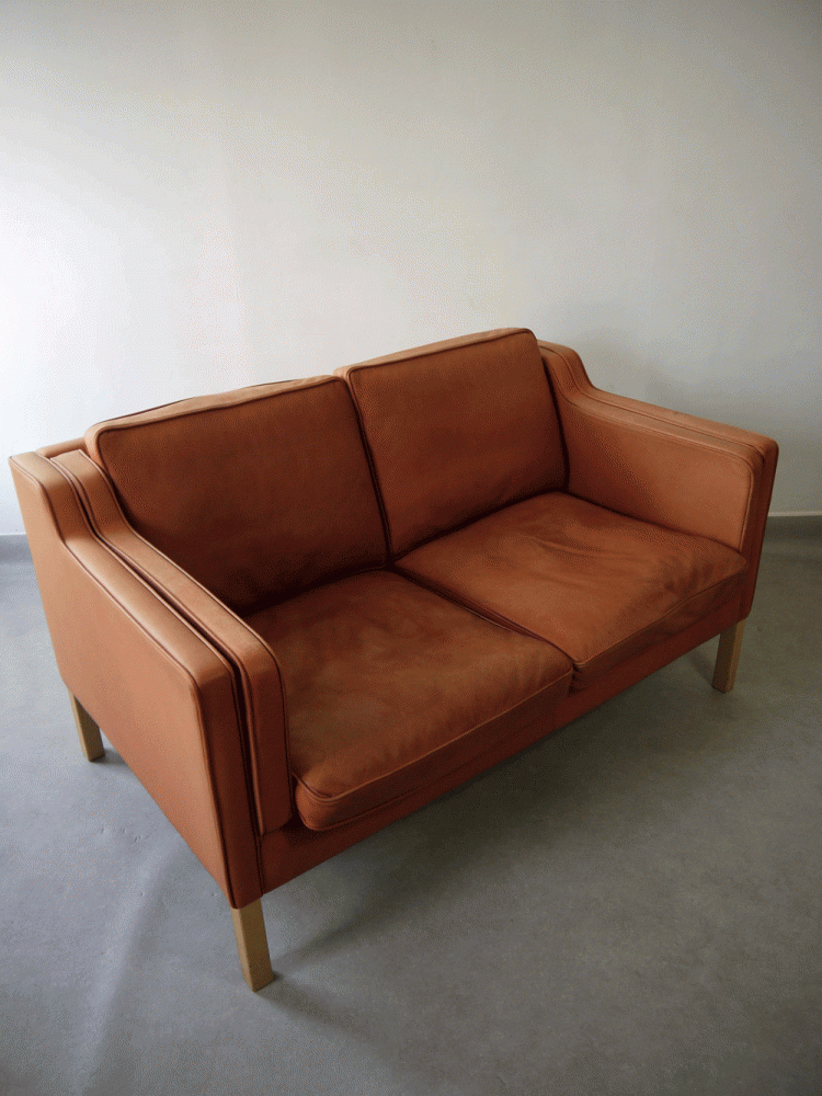 Stouby – Light Tan Two Seat Sofa