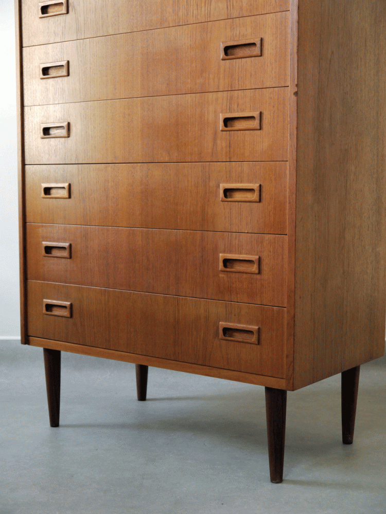 Danish – Teak Tall Drawer Unit