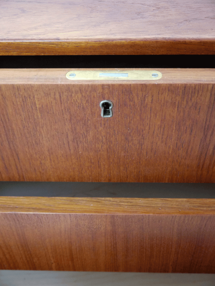 Danish – Teak Tall Drawer Unit