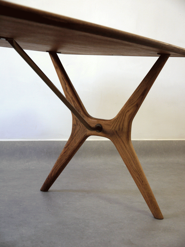 J O Carlssons – Swedish Oak and Brass Coffee Table