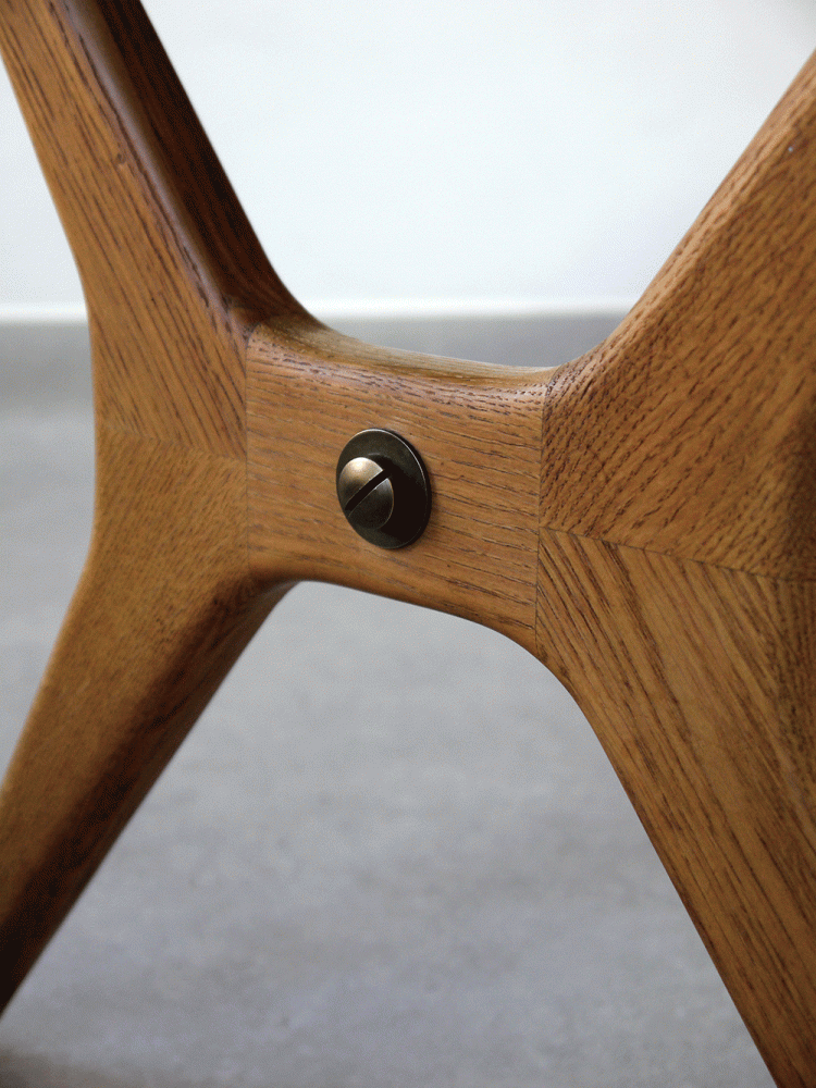 J O Carlssons – Swedish Oak and Brass Coffee Table