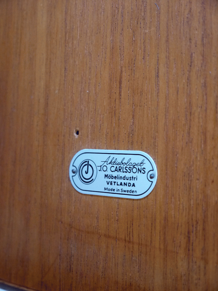 J O Carlssons – Swedish Oak and Brass Coffee Table