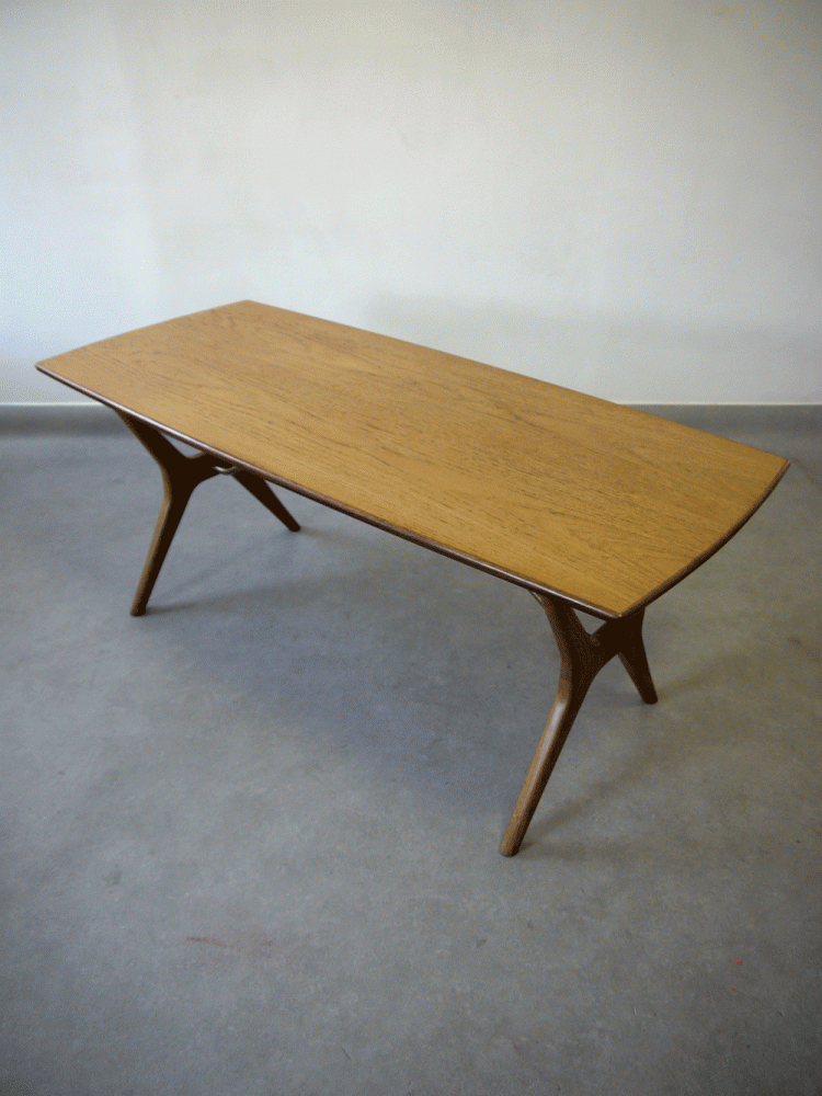 J O Carlssons – Swedish Oak and Brass Coffee Table