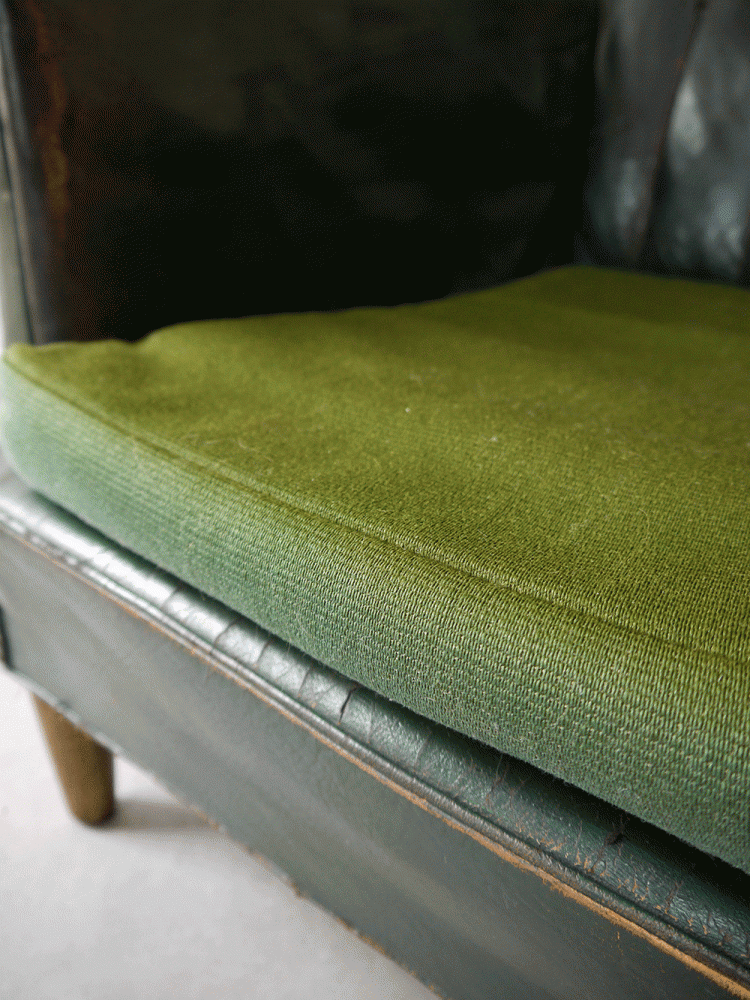 Danish – Leather Wing Chair