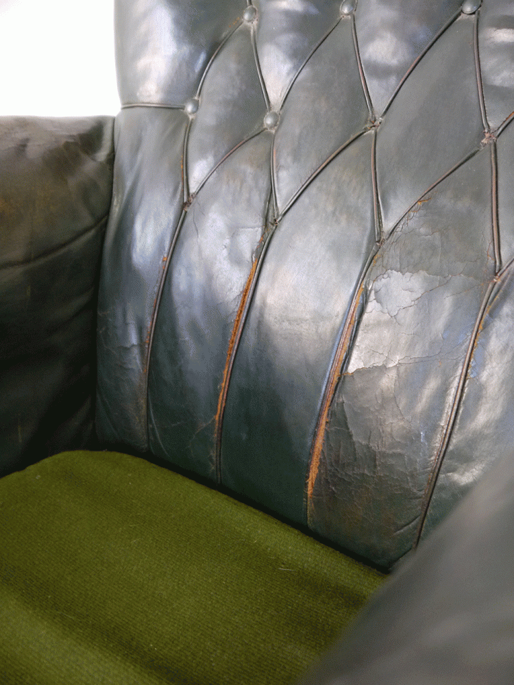 Danish – Leather Wing Chair