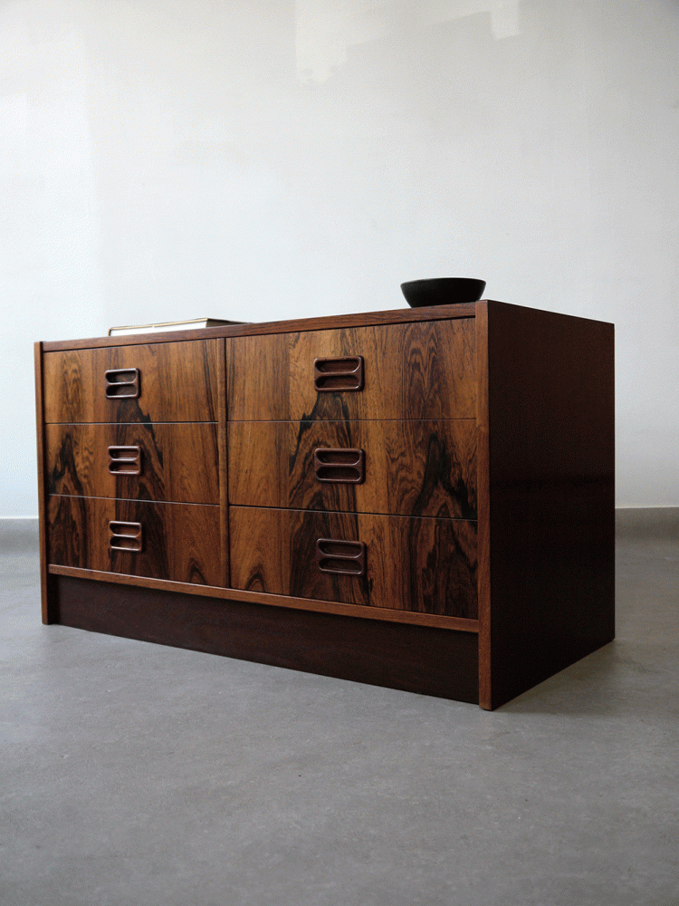 Danish – Rosewood Low Drawer Unit