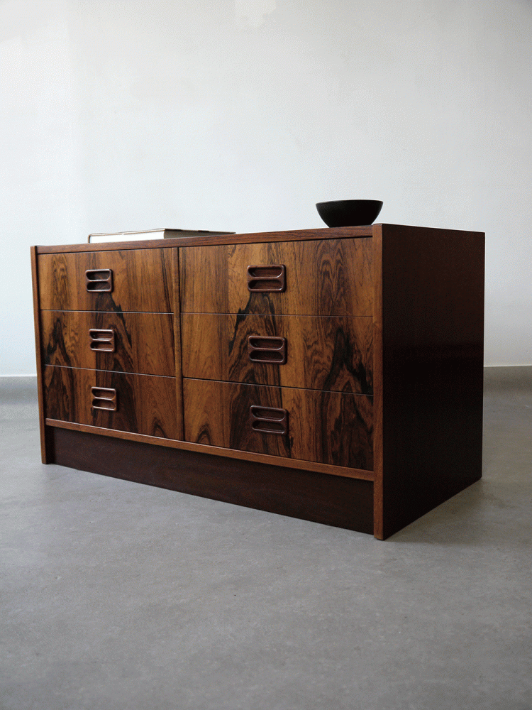 Danish – Rosewood Low Drawer Unit