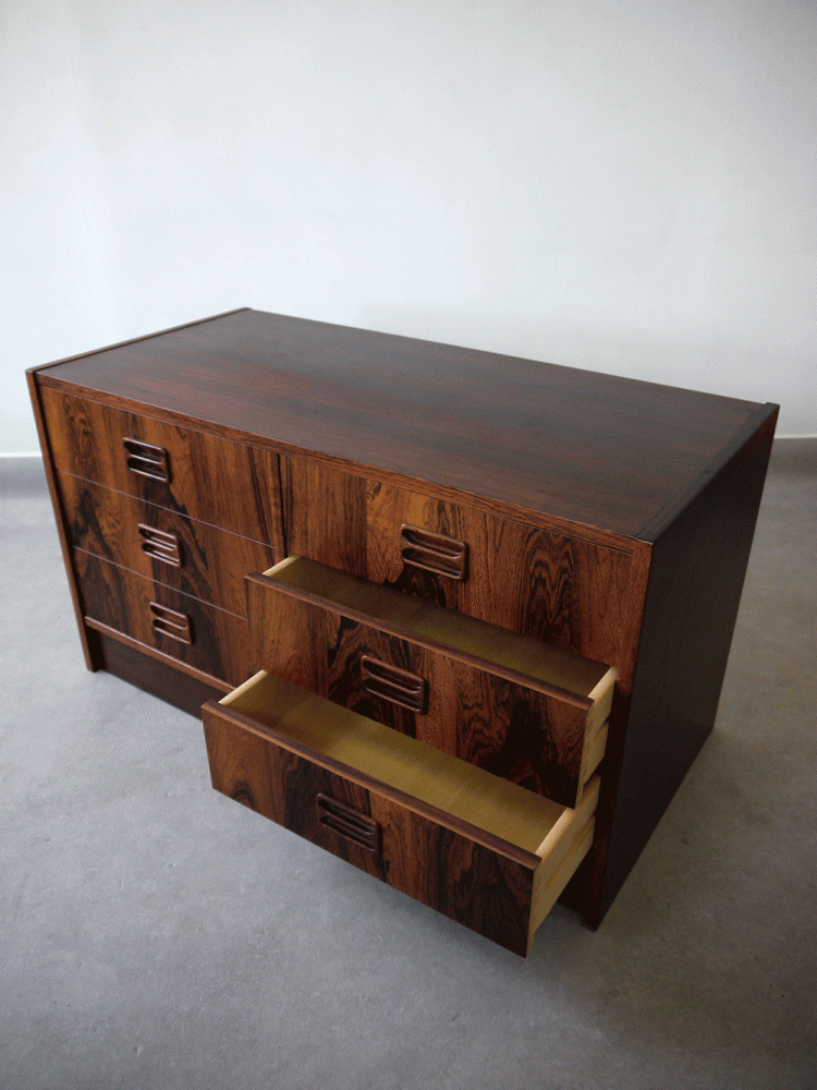 Danish – Rosewood Low Drawer Unit