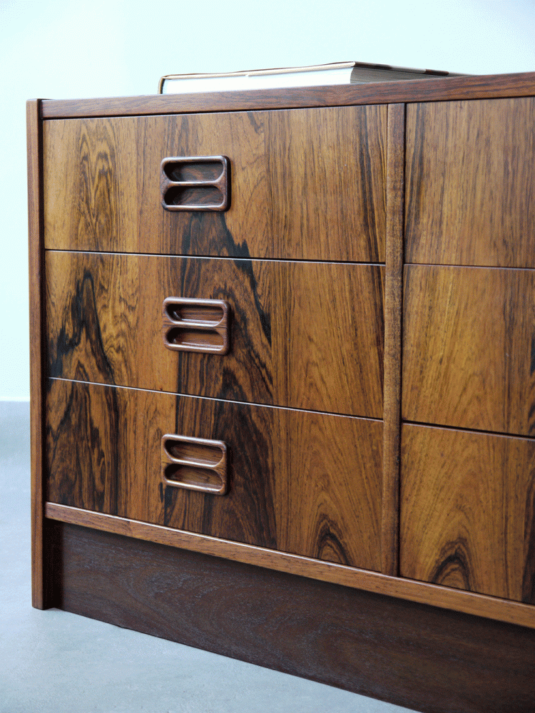 Danish – Rosewood Low Drawer Unit