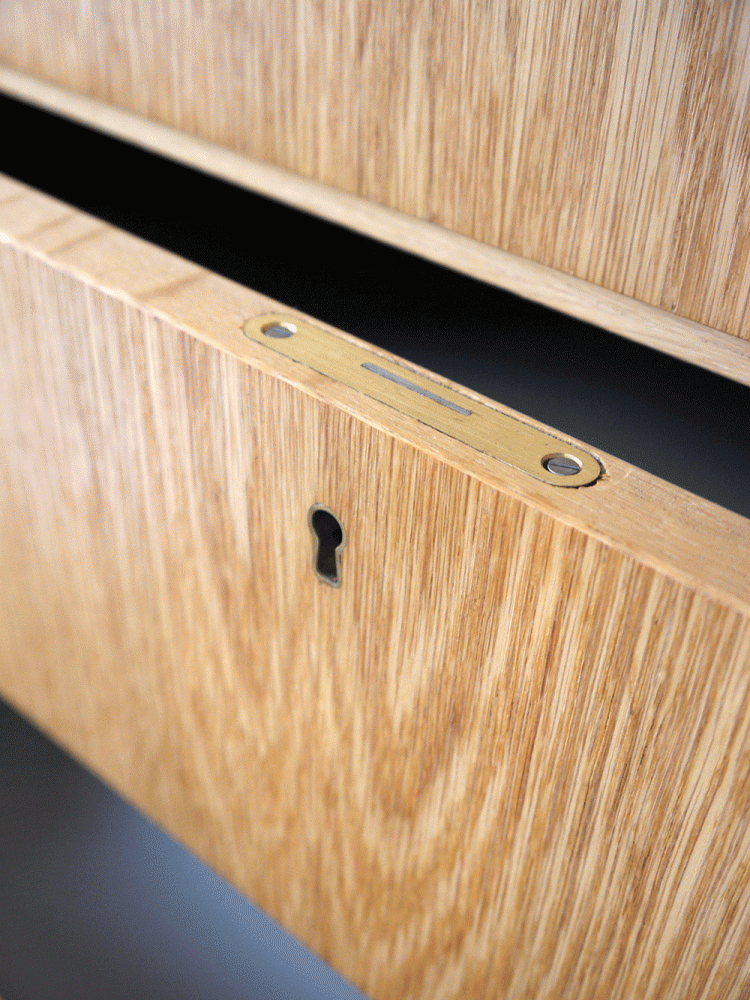 Danish – Oak Tall Drawer Unit