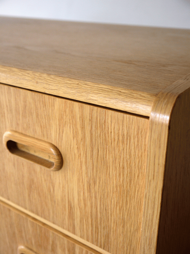 Danish – Oak Tall Drawer Unit