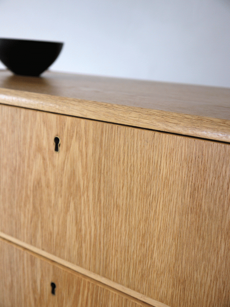 Danish – Oak Tall Drawer Unit