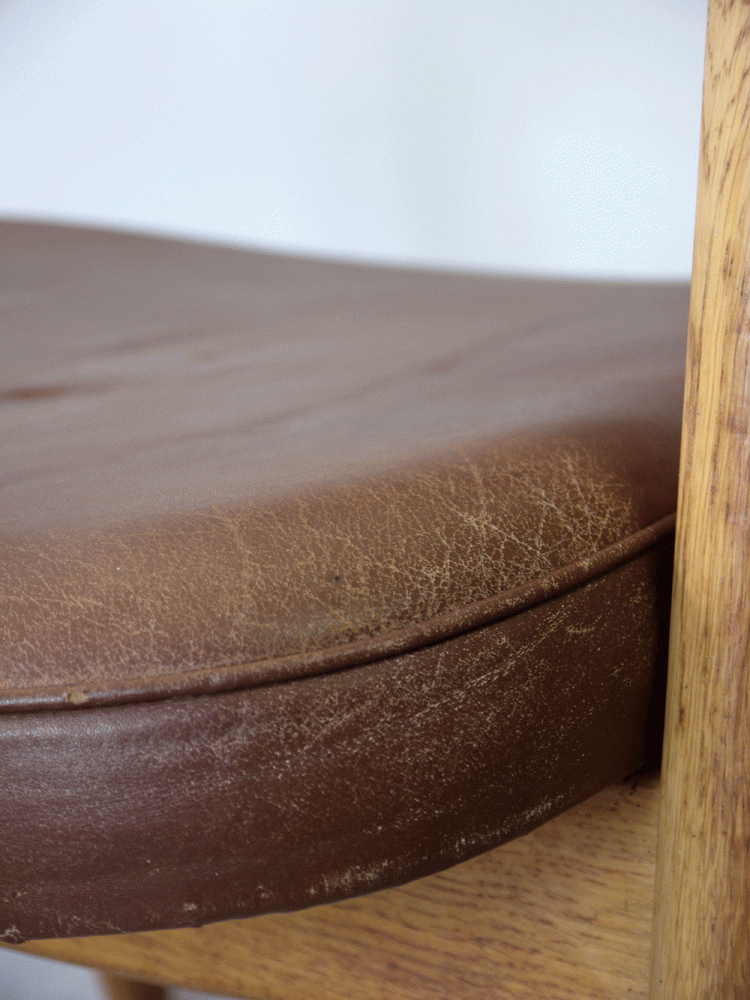 Erik Kirkgaard – Oak and Leather Armchair