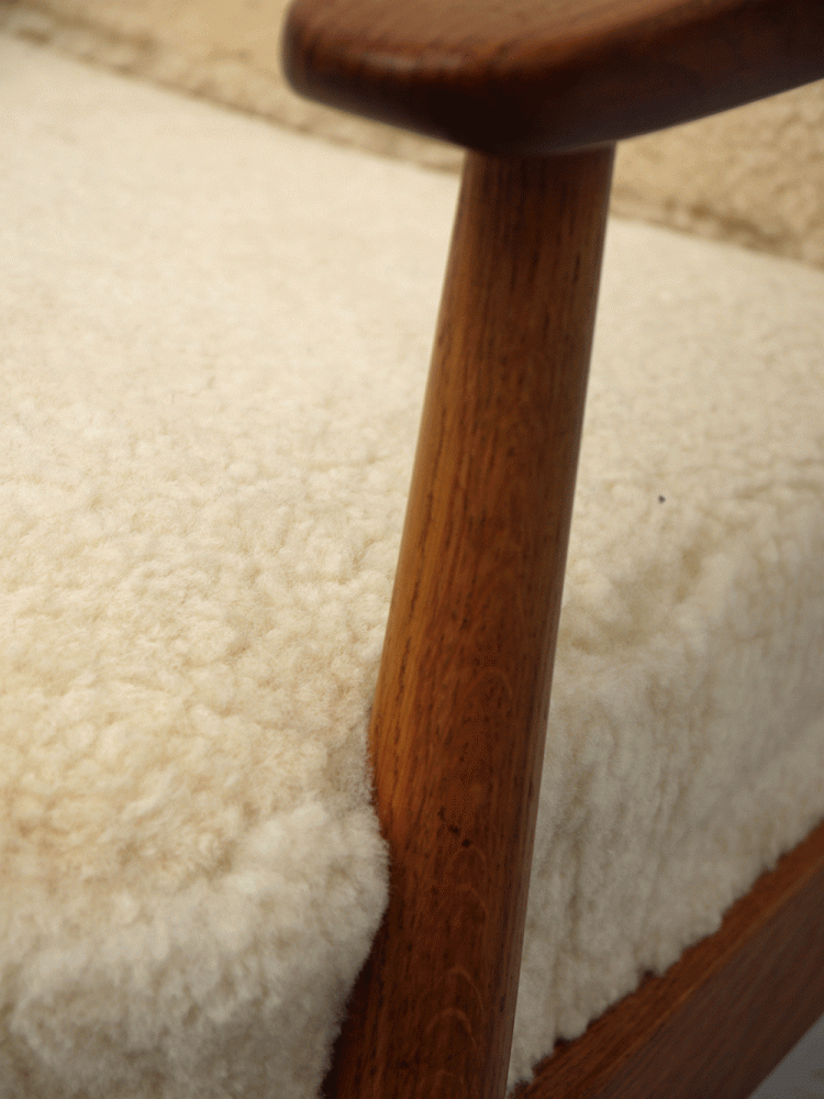 Danish – Sheep Skin Lounge Chair