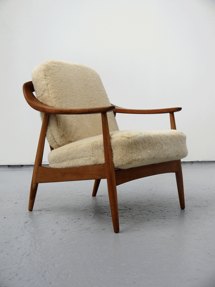 Danish – Sheep Skin Lounge Chair