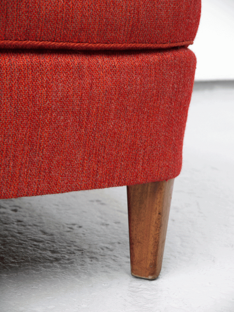 Swedish – Organic Upholstered Curved Sofa