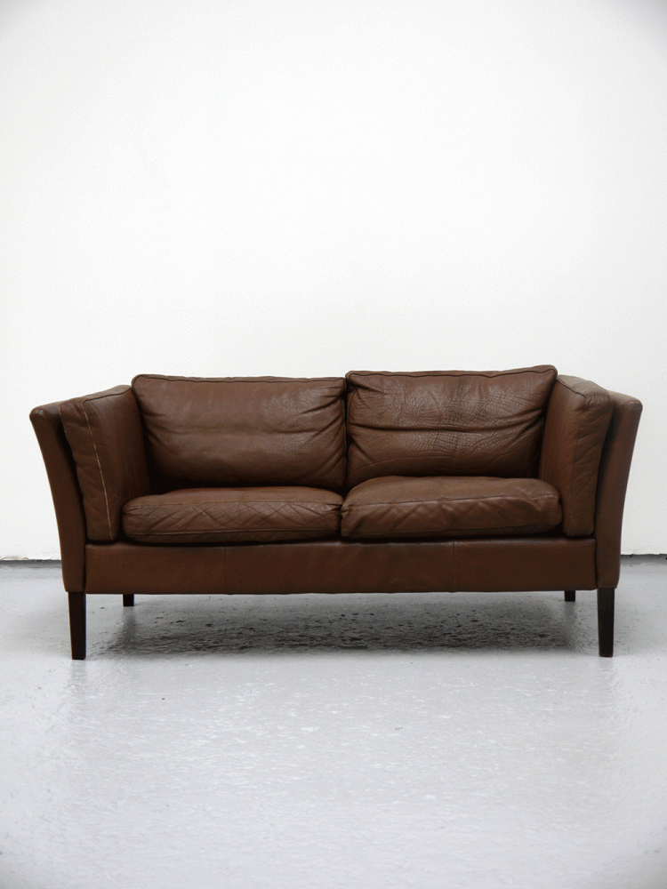 Mogen Hansen – Two Seat Leather Sofa