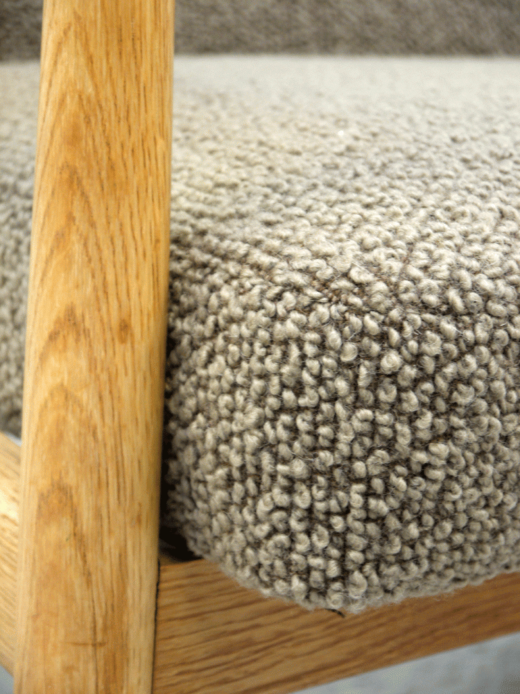 Fritz Hansen – Large Oak Three Seat Sofa