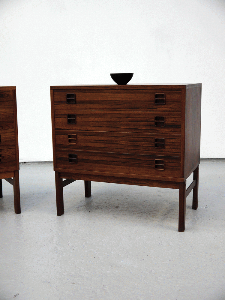 Danish – Match Pair of Rosewood Drawer Units