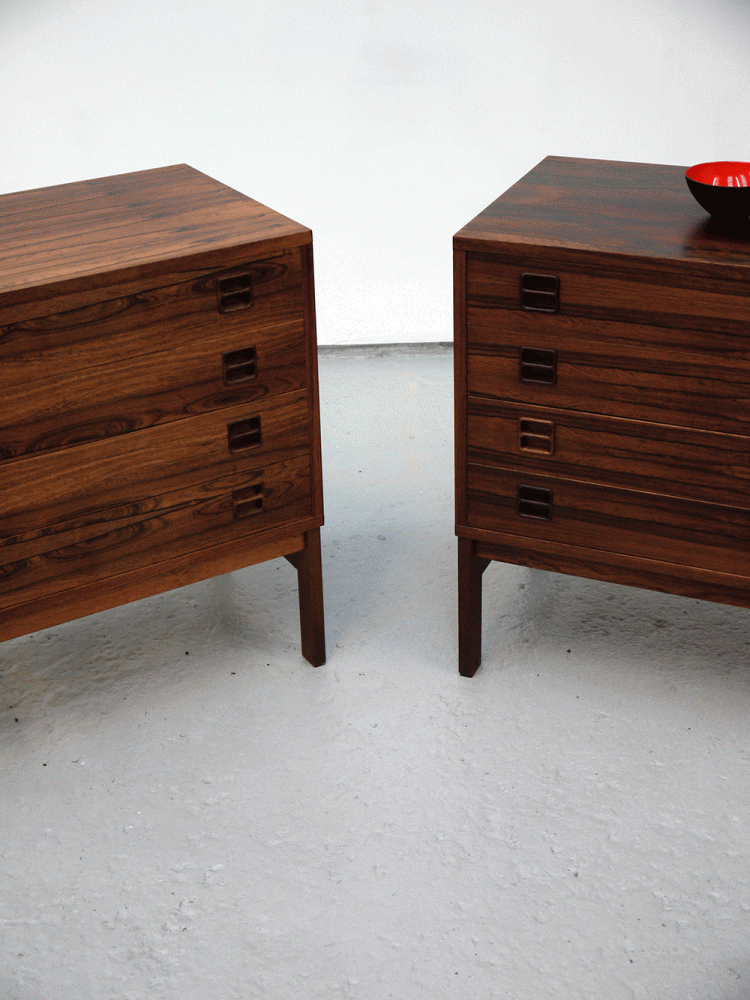 Danish – Match Pair of Rosewood Drawer Units