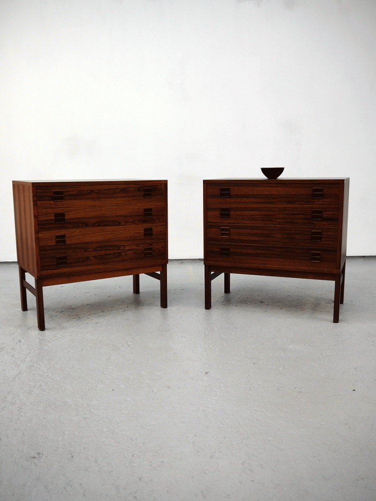 Danish – Match Pair of Rosewood Drawer Units