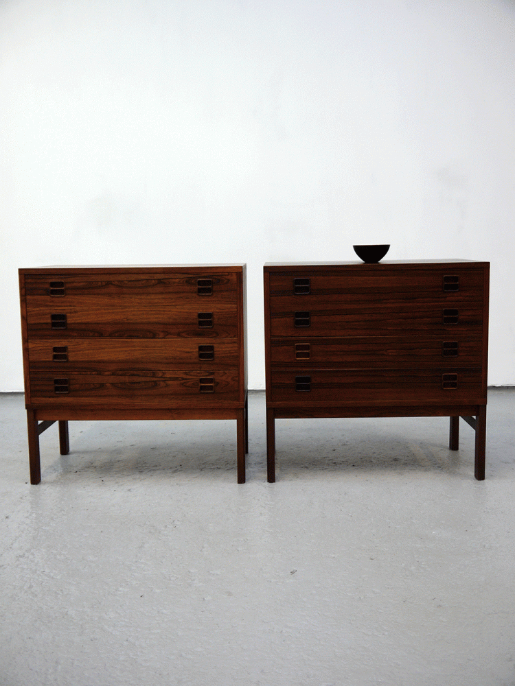 Danish – Match Pair of Rosewood Drawer Units