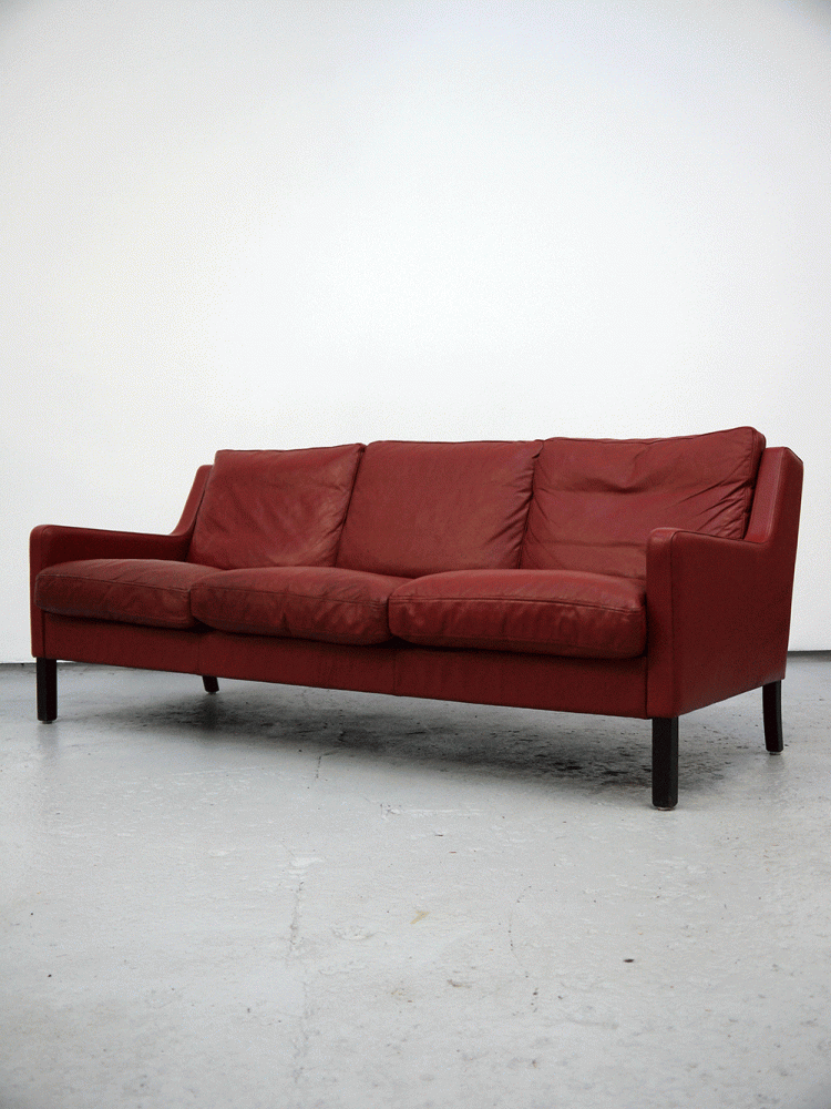 Thams – Danish Leather Three Seat Sofa