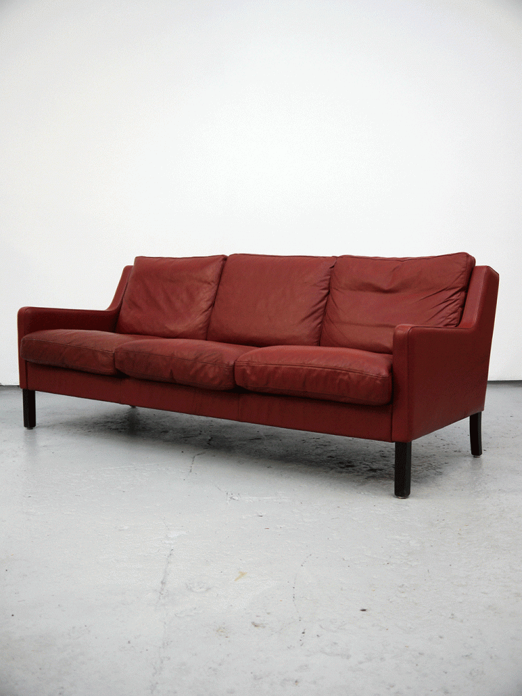 Thams – Danish Leather Three Seat Sofa