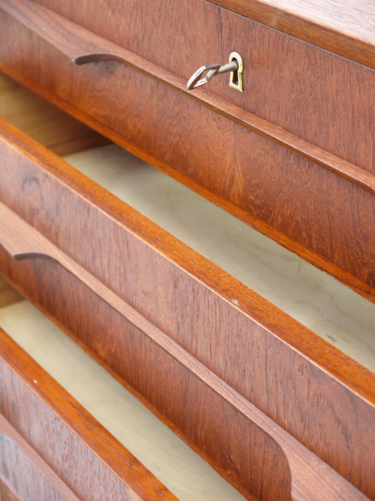 Danish – Large Teak Tall Drawer Unit