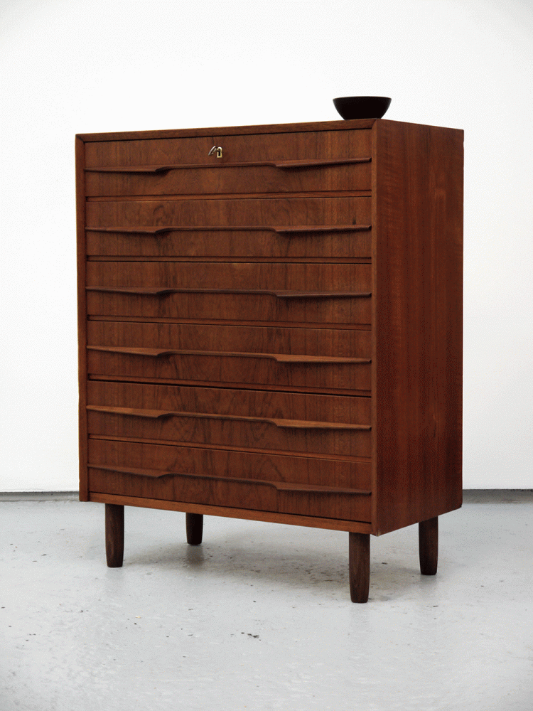 Danish – Large Teak Tall Drawer Unit