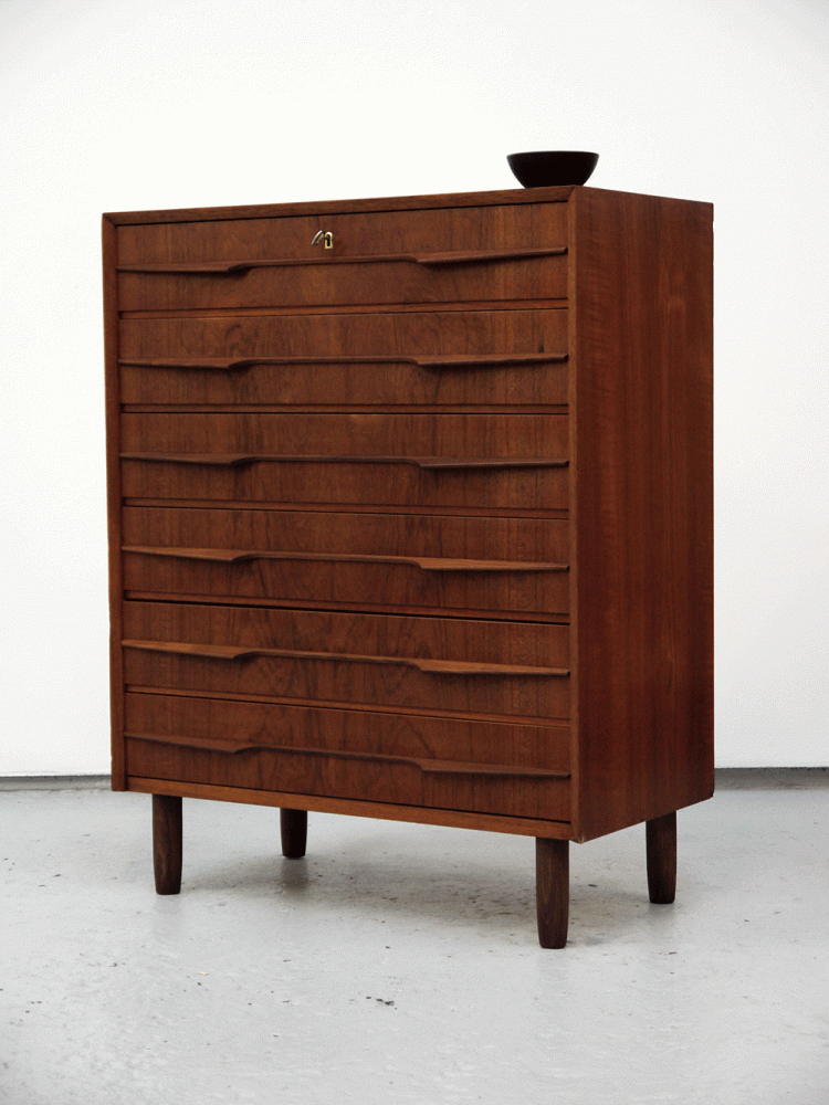 Danish – Large Teak Tall Drawer Unit