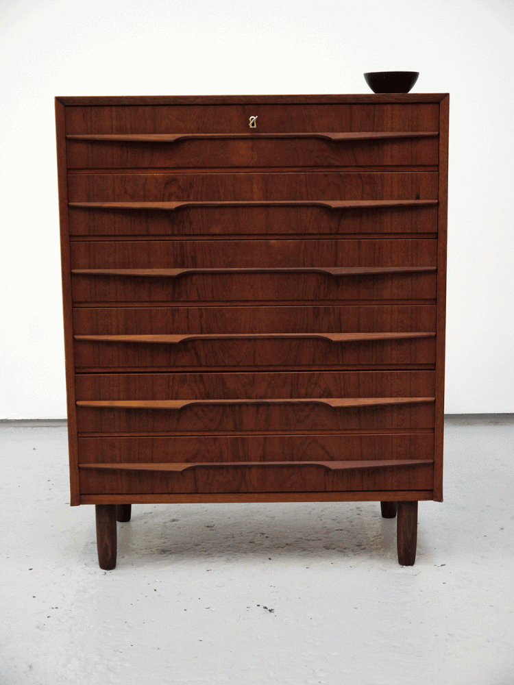 Danish – Large Teak Tall Drawer Unit
